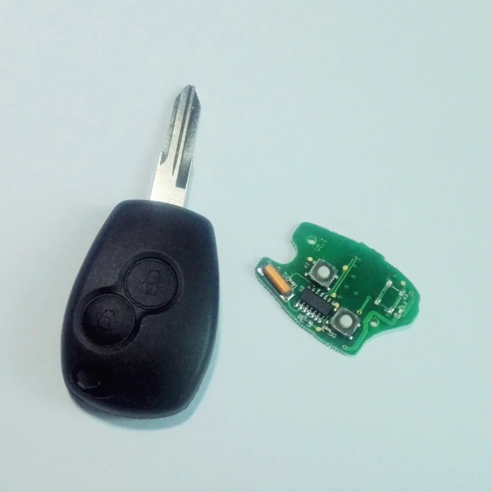 POPOLNO Daljinsko Tipko 433MHz 7947 čip 2 gumbi za Vstop brez ključa Fob za Renault Megane Modus Clio Kangoo Logan Sandero brez baterije