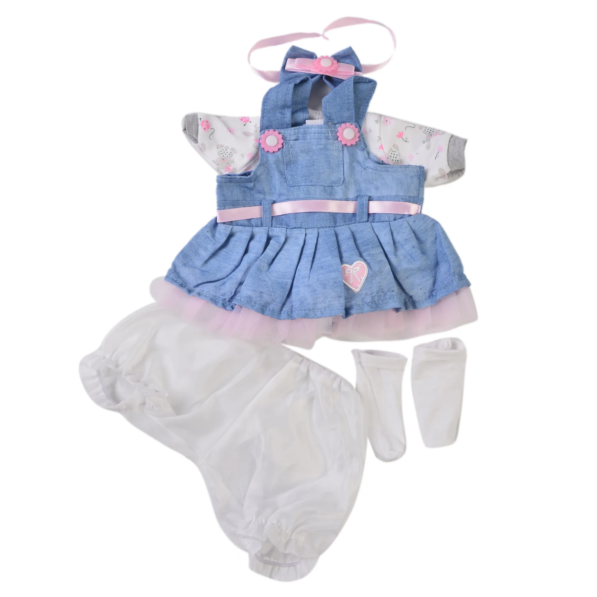 Veliko različnih stilov 40-48 CM lutka obleko prerojeni baby doll oblačila visoke kakovosti obleko vse bombaž oblačila