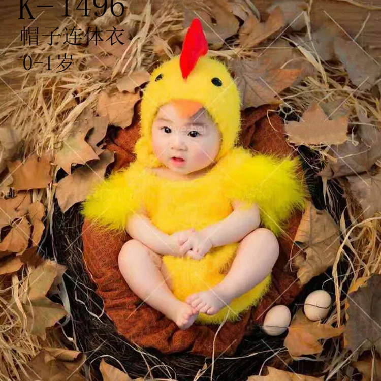 Piščanec Otroška Fotografija Ustrezala Novorojenega Otroka, Dojenčka Studio Ustrelil Obleke Kostum Stranka, Cosplay Kostumi