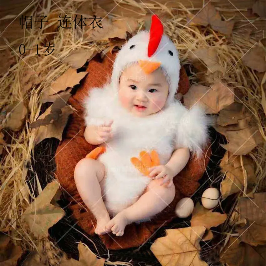 Piščanec Otroška Fotografija Ustrezala Novorojenega Otroka, Dojenčka Studio Ustrelil Obleke Kostum Stranka, Cosplay Kostumi