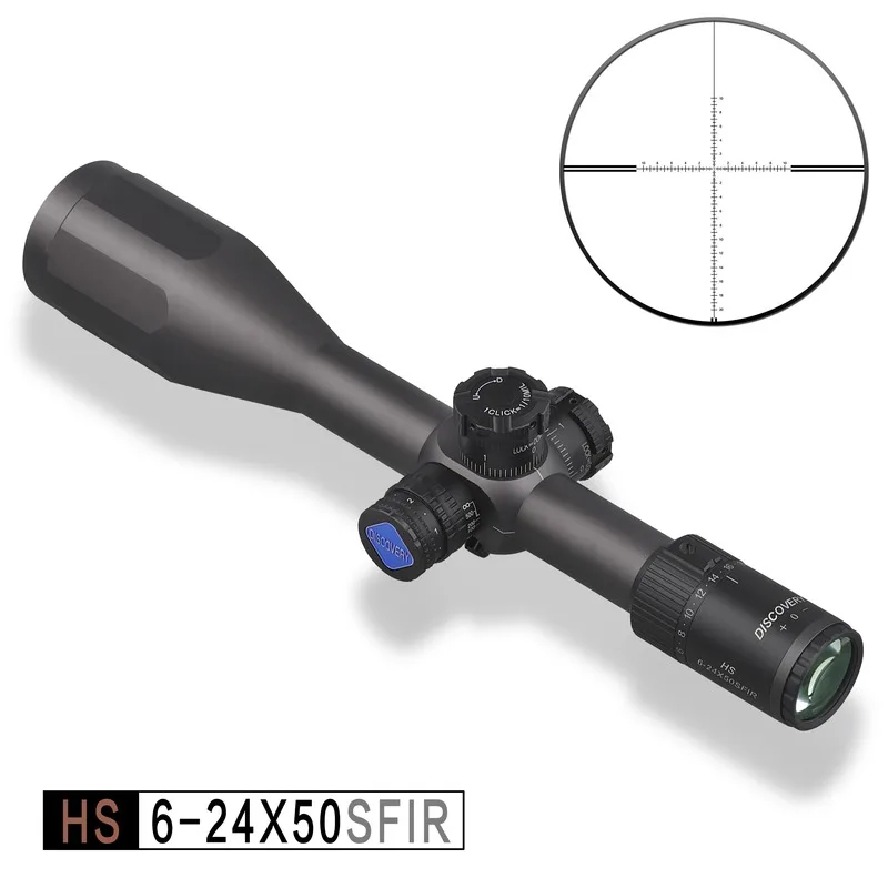 Riflescopes Prvi Žariščnoravninski Detektorski Odkritje HS 6-24X50SFIR Osvetljeni Doživljenjsko Garancijo 5000 J Strelnega orožja, ki