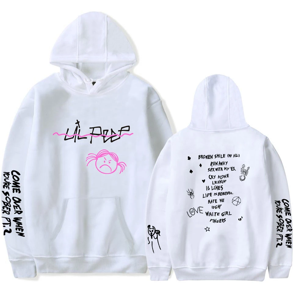 Lil Peep otrok Bombaž hoodie Hellboy Lil Peep moški ženske priložnostne hoodie Harajuku jok obraz print majica hip hop top