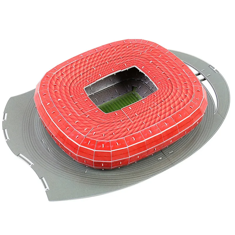 3D tridimenzionalne Sestavljanke Svetovni Nogometni Stadion otroške Puzzle DIY urok vstavite Igrača za Učenje Izobraževalne Igre, Igrače