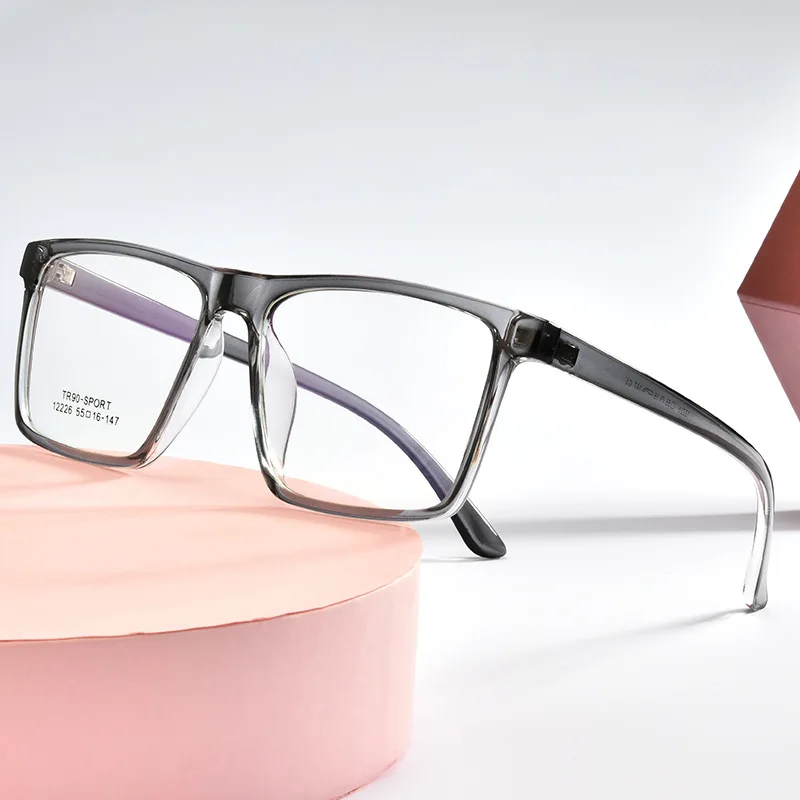 Evove Prevelik Očala Moški Ženske Kvadratnih TR90 Očal Okvir Človek Pregleden Očal za Recept Optična Objektiva