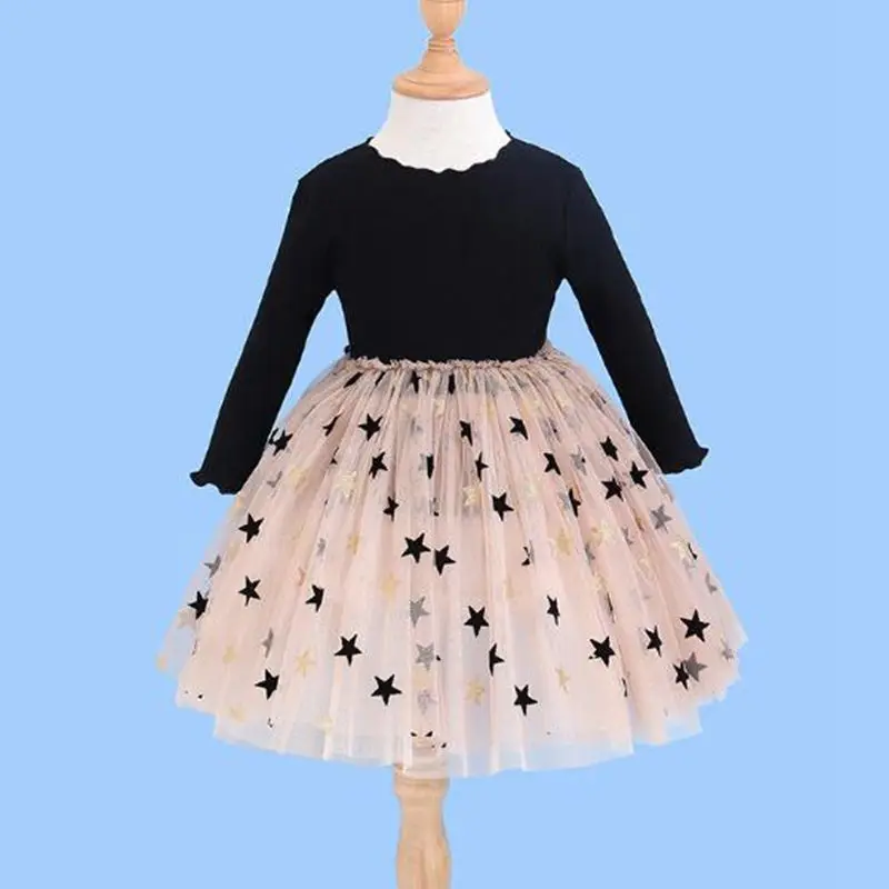 2019 Dekle, Princesa Obleko z Dolgimi Rokavi Žogo Obleke Baby Toddler otroških Oblačil Otroci Stranka Rojstni dan Obleke Za Dekleta Vestidos