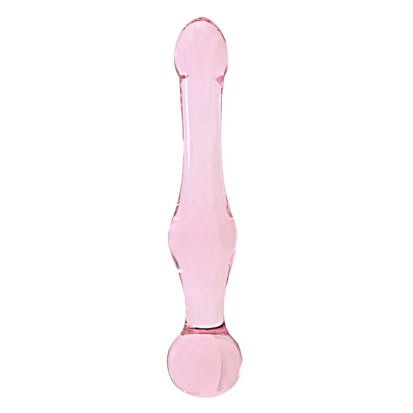 Roza fine stekla analni čep igrače vroče in hladno se lahko uporablja butt plug sexo analne kroglice igrače prostate masaža sex igrače za ženske