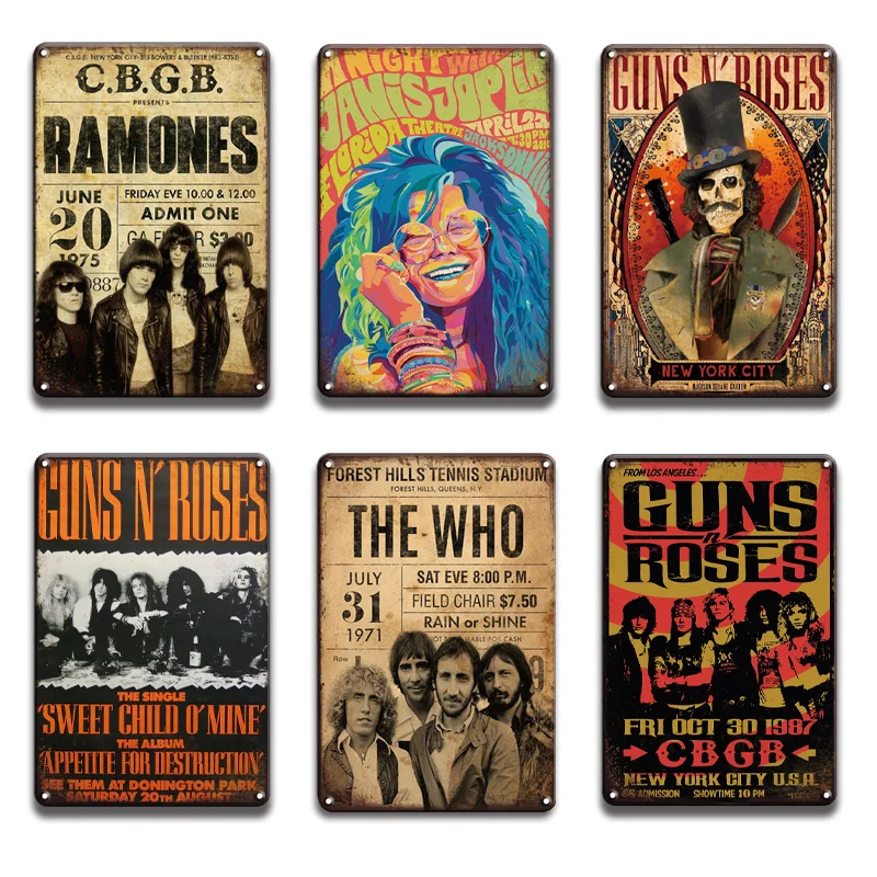 Guns N Roses Kovinski Plakat Tin Prijavite Letnik Johnny Cash Kovinske Plošče, Prijavite Pub Bar Steno Prijavite Sweet Home Soba Stenske Tablice Dekoracijo