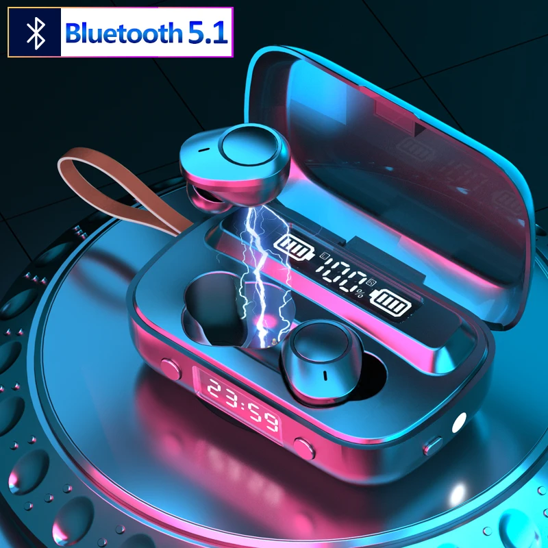 A13 Z Ure Digitalnim prikazom TWS Dotaknite se možnosti Brezžično Bluetooth5.1 Slušalke Stereo Šport Slušalke Zmanjšanje Hrupa Slušalke