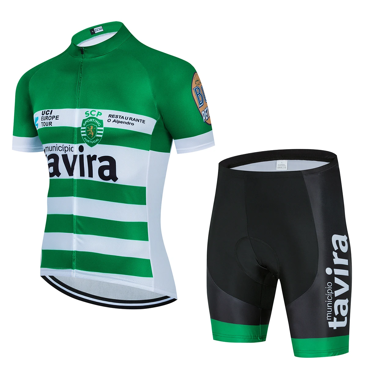 Novo leto 2020 Moških AVIRA ekipa Kratek sleeve Kolesarjenje Jersey Set Kolo Oblačila Dihanje Hitro suhe Ropa Ciclism na Prostem Poleti jersey