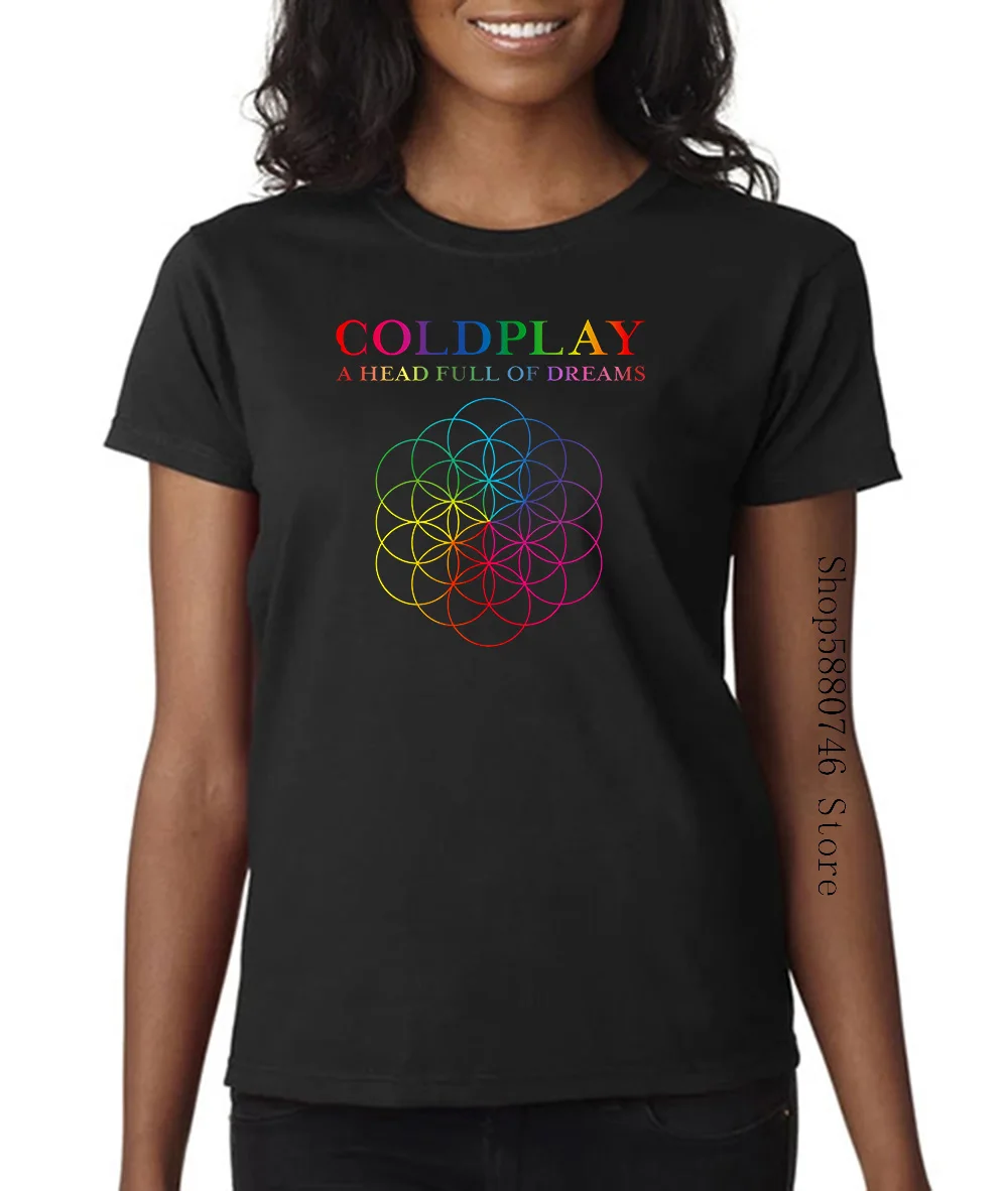 Coldplay Glavo Polno Sanj Unisex Black T Shirt Ture S Xxl