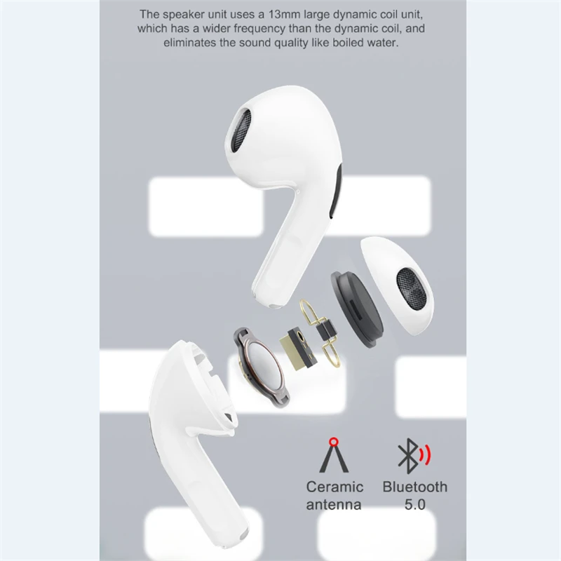 TWS Brezžične Slušalke Pro 6 Bluetooth5.0 Stereo Zvok, Dotik za Nadzor MINI Šport Čepkov Z Mic Za iOS, Android, iPhone xiaomi