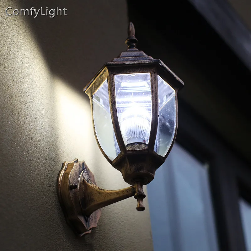 Zunanji nepremočljiva stenska svetilka LED villa Letnik lučka rov oblikovalec kraljeve hiše/teras/dvorišče/verandi/vrt steklene stene razsvetljavo