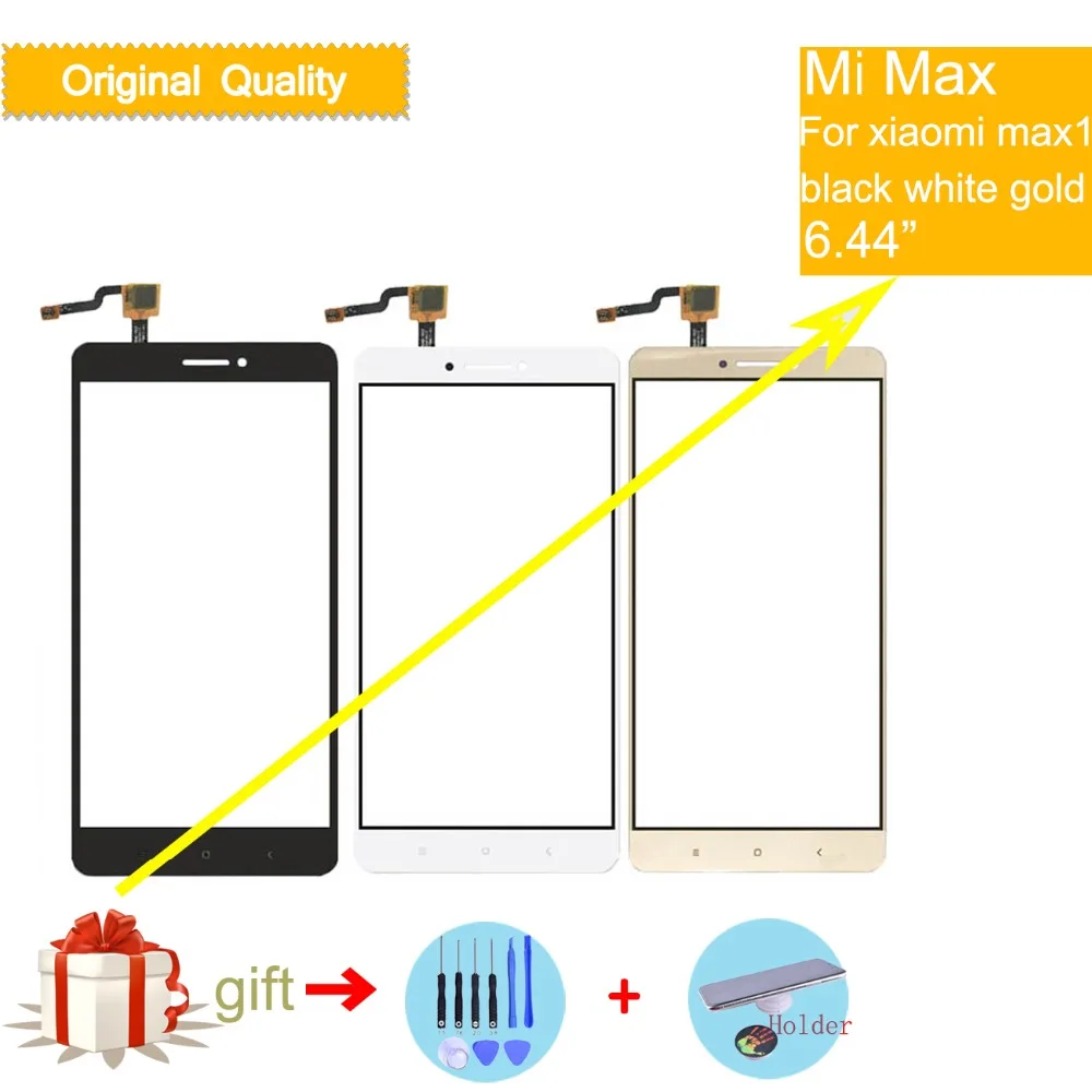 Felfial Original TouchScreen Za Xiaomi Max Mi Max 1 MiMax 1, Zaslon na Dotik, Računalnike, občutljiv na Dotik Senzor zamenjava sprednjega Stekla