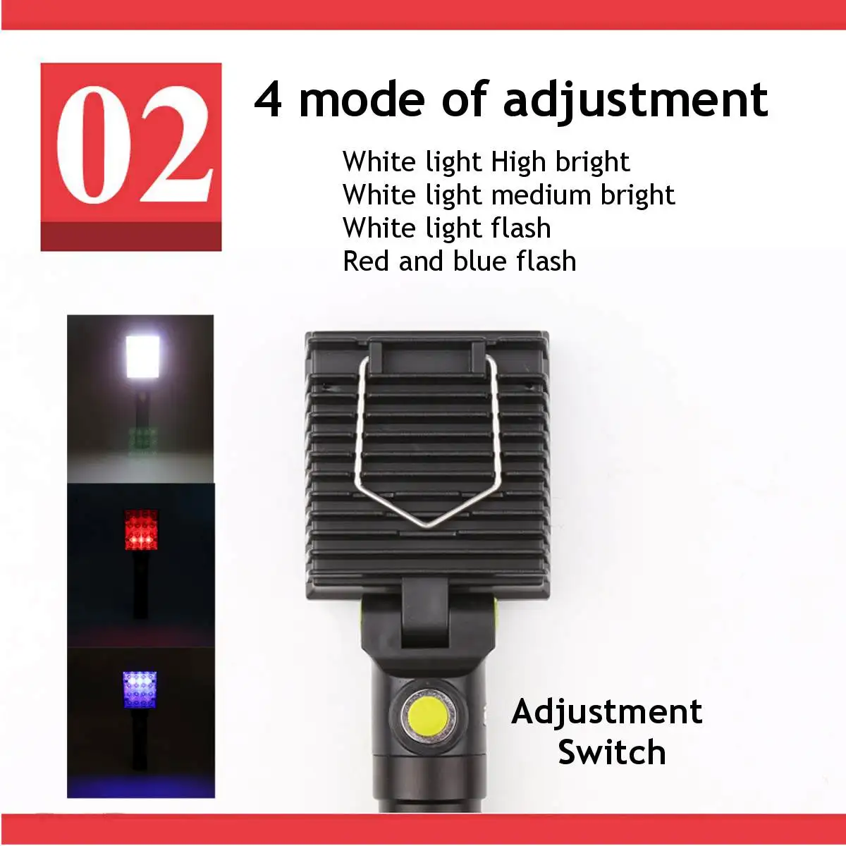 Prenosna LED Svetilka Delo Luč Žaromet Iskalnim Nepremočljiva USB za Polnjenje Moči Banke Za zunanjo razsvetljavo