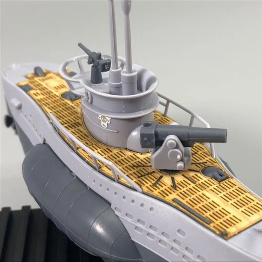 U-boat Tip VII Q Edition z Lesenimi Krova Model Komplet za nemške Podmornice Tipa VII Čoln Pokrajino