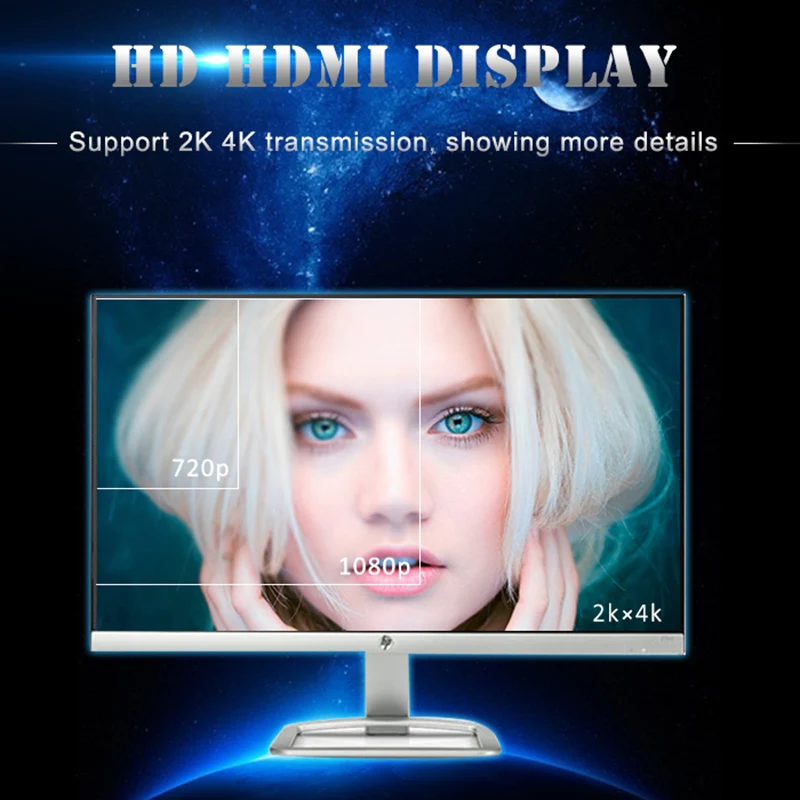 Visoka Kakovost Repetitorja 4K*2K UHD HDMI je združljiv Signala Ojačevalnika do 40 Metrov HDMI je Združljiv Splitter V1.4 3D 1080p DVD-ja