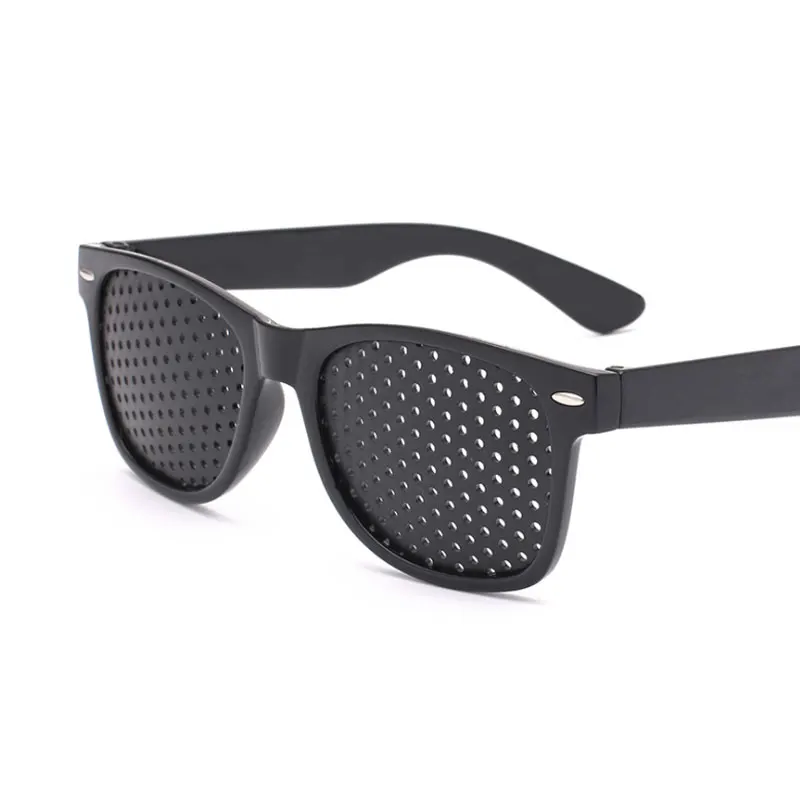 Črna Unisex Vision Care Luknjice Oči Uresničevanje Očala Luknjice Očala za Izboljšanje Vida plastike Visoke Kakovosti