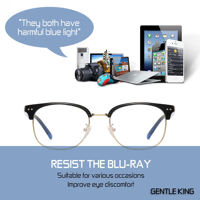 NEŽEN KRALJ Modra Svetloba Blokiranje Očala Žensk, Jasno, Proti Sevanju Računalnik Očala Gaming Delovna Očala Oculos Očala