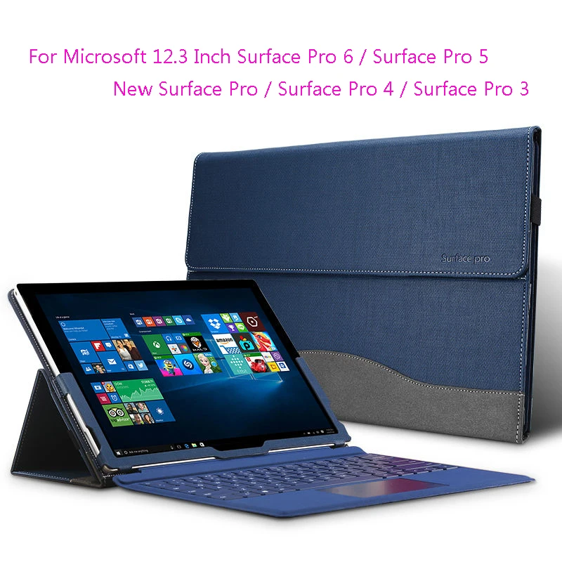 2019 Nov Laptop Rokav Za Microsoft Surface Pro 6 5 12.3 Palčni Stojalo PU Usnje Tablet Kritje Za Surface Pro 4 3 Laptop Torba Darilo