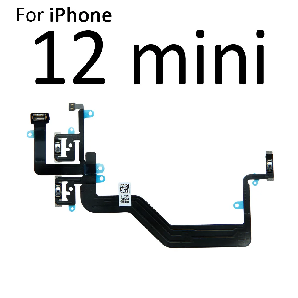 Stikalo Vklop IZKLOP Gumb Flex Kabel Trak Za iPhone mini 12 12 11 Pro Max Izklopite Utišanje Glasnosti Gumb Tipko za Popravilo Del