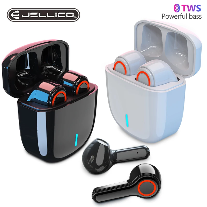 Jellico TWS Brezžična Slušalka Bluetooth 5.0 Slušalke šport Čepkov Slušalke Z Mikrofonom Za pametni Telefon Xiaomi Samsung LG Huawei
