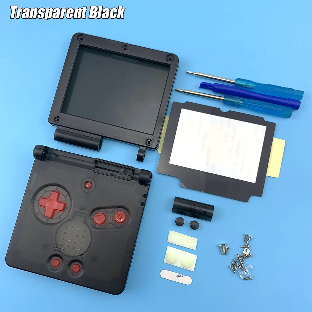 Pregledna, Jasno, bela, vijolična, črna, Rdeča Za GameBoy Advance SP Lupini Za GBA SP konzole Stanovanj Primeru Zajema + Zaslona Objektiv