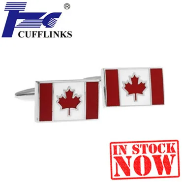 Kanada Zastavo Cufflink Hlačnice Povezavo 2 Parov Brezplačna Dostava Za Promocijo