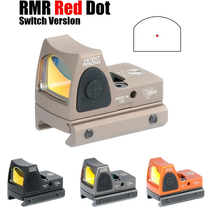 CQC Taktično Airsoft RMR Nastavljiv Reflex Mini Red Dot Sight 3.25 MOA Področje Lovsko Puško, Pištolo Glock Področje uporabe