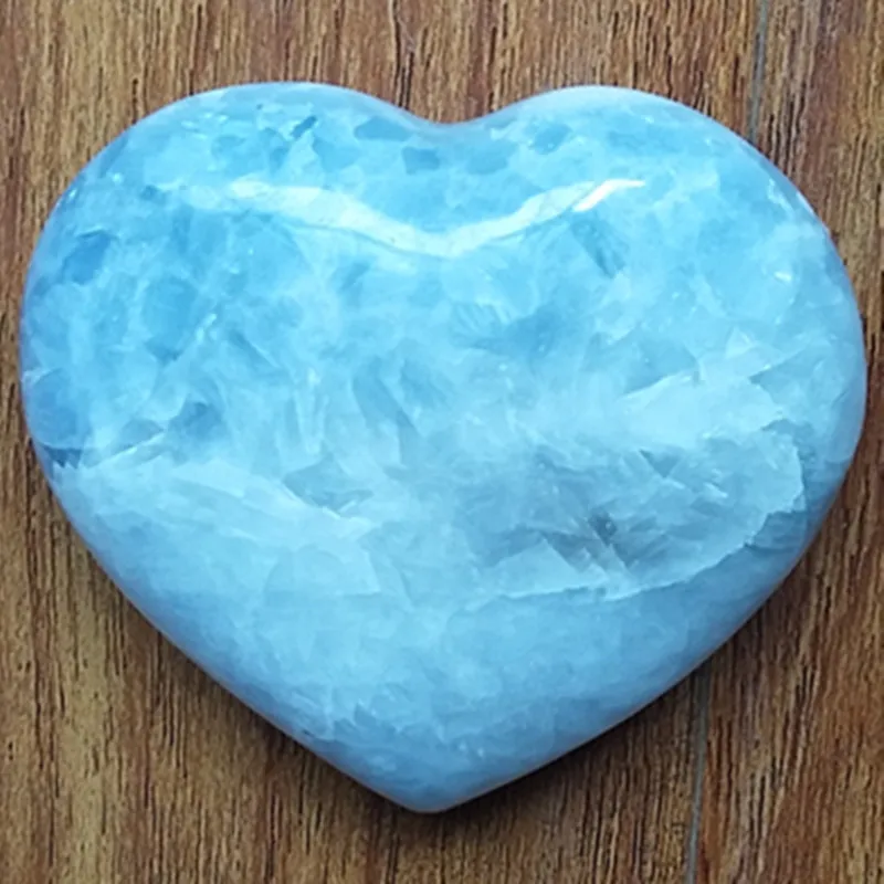 1pc o 200-250 g čudovite naravne celestite kamni in kristali srce doma okrasni kamen zdravilnimi kristali
