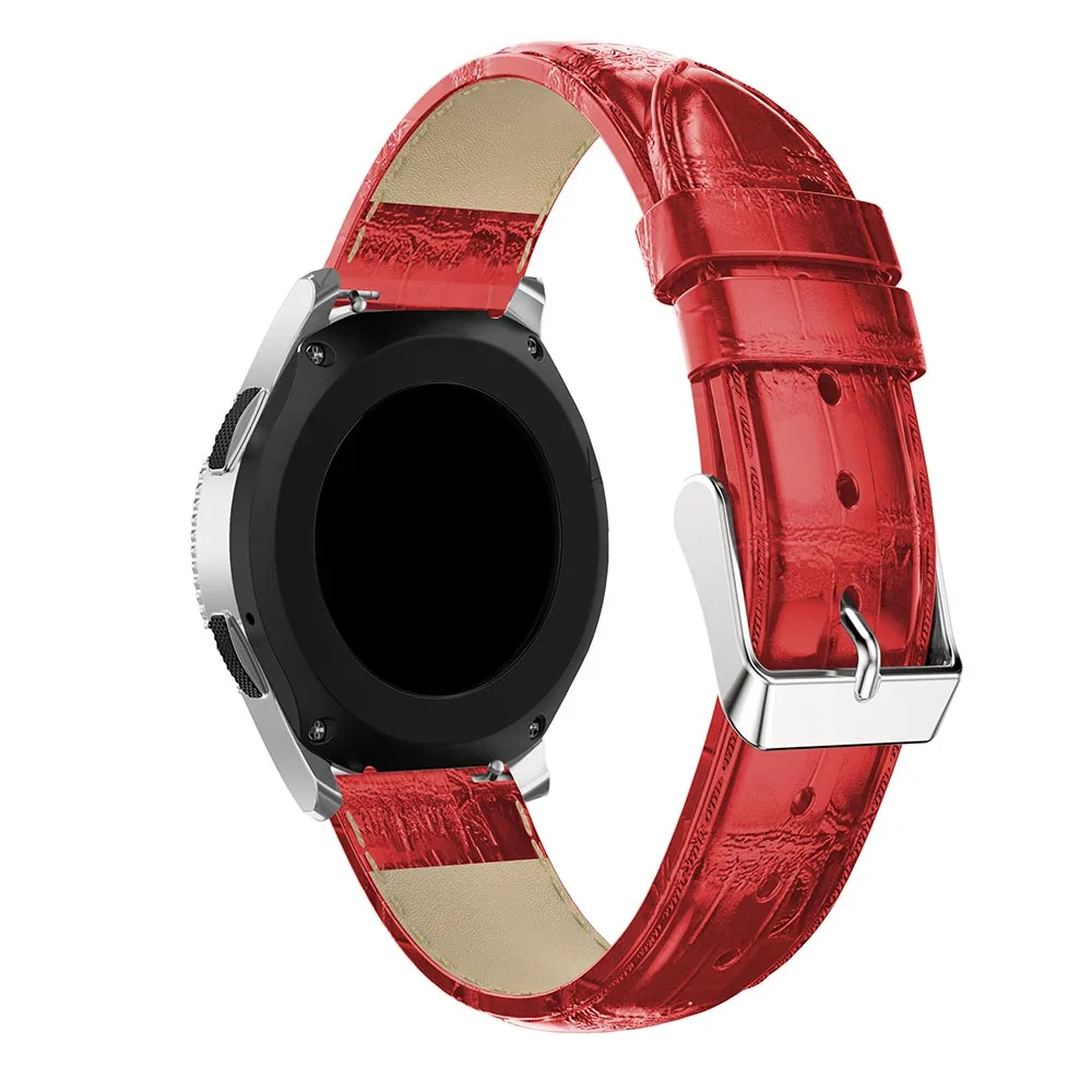 22 mm usnje trakovi za Samsung Galaxy Watch 46mm watchband Zapestnica Krokodil Pasu trak watchbands za Samsung Prestavi S3 ure
