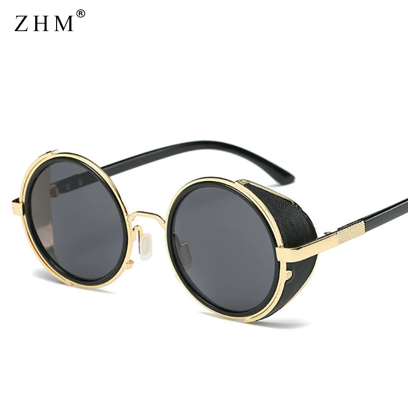 2020 Moda Steampunk sončna Očala Ženske Moški Letnik Okrogla Kovinska sončna Očala UV400 Pare Retro Sunglassess Gafas De Sol Mujer