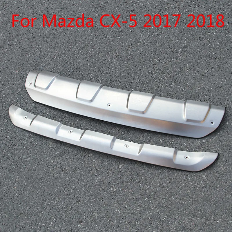 Visoko Kakovostnega Nerjavečega Jekla Sprednji In Zadnji Odbijač Drsenju Protector Ploščica Kritje Za Mazda Cx-5 2017 2018 Avto Styling 2pcs/set