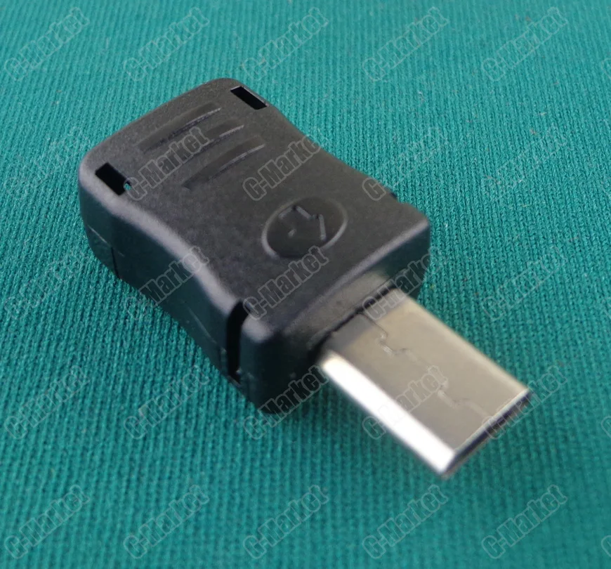 100 kozarcev Mikro USB-T Port Moški 5 Pin Plug Vtičnice Priključek Plastični Pokrov Za DIY UY Micro USB Moški Dolgo plug 8 mm