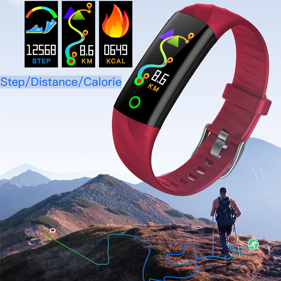 S5 Pametna Zapestnica Srčnega utripa Fitnes Tracker Pedometer Multi Gibanja Način Smart Band IP68 Vodotesen Smart Manžeta