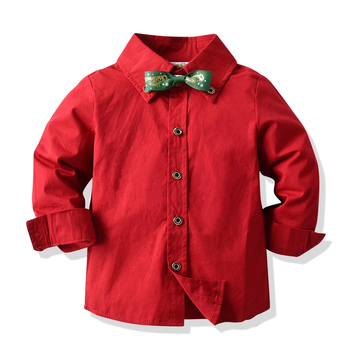 Evropski In Ameriški Božič Oblačila Otrok Dojenček Fant je Bombaž Dolgo Sleeved Majico Lok Skakalec Hlače Stranka Obleko