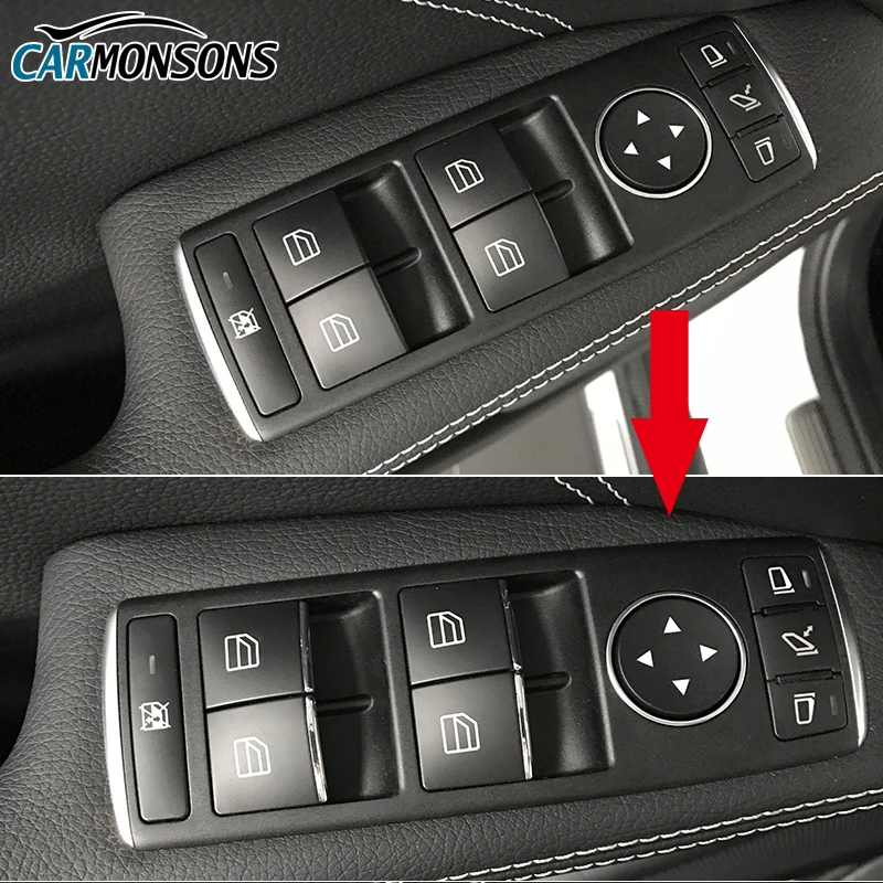 Carmonsons Windiows Dvigalo Gumb ABS Chrome Dekorativni Trim Kritje Nalepke za Infiniti Q30 Q30S QX30 Dodatki Avto Styling