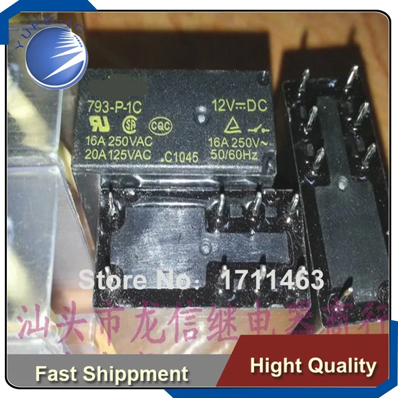 Brezplačna Dostava 10PCS Uporablja v originalni embalaži Releji 793-P-1C 12VDC G2R-1C-8P YF0923
