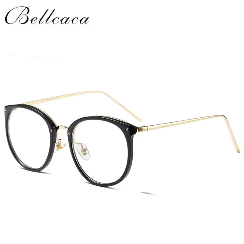 Bellacaca Optična Očala Ženske Preprost Recept Očala Oči Očala Okvirji Krog Modnih Jasno, Leče za Očala BC818