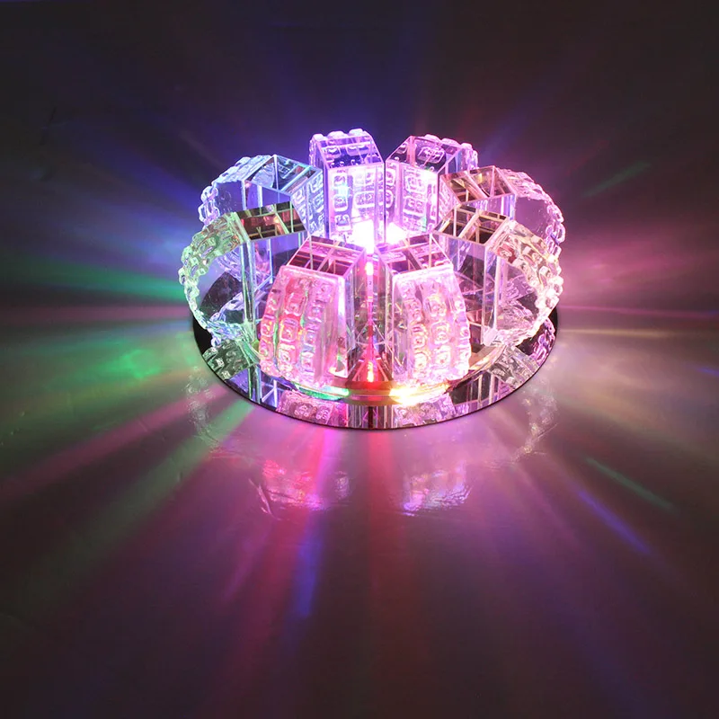 Sodobni LED Kristalno Stropna Luč 5W/3W Zaprtih Oltarja Lučka Hodniku, Luči Crystal LED Svetil Za dnevno Sobo AC110-260V