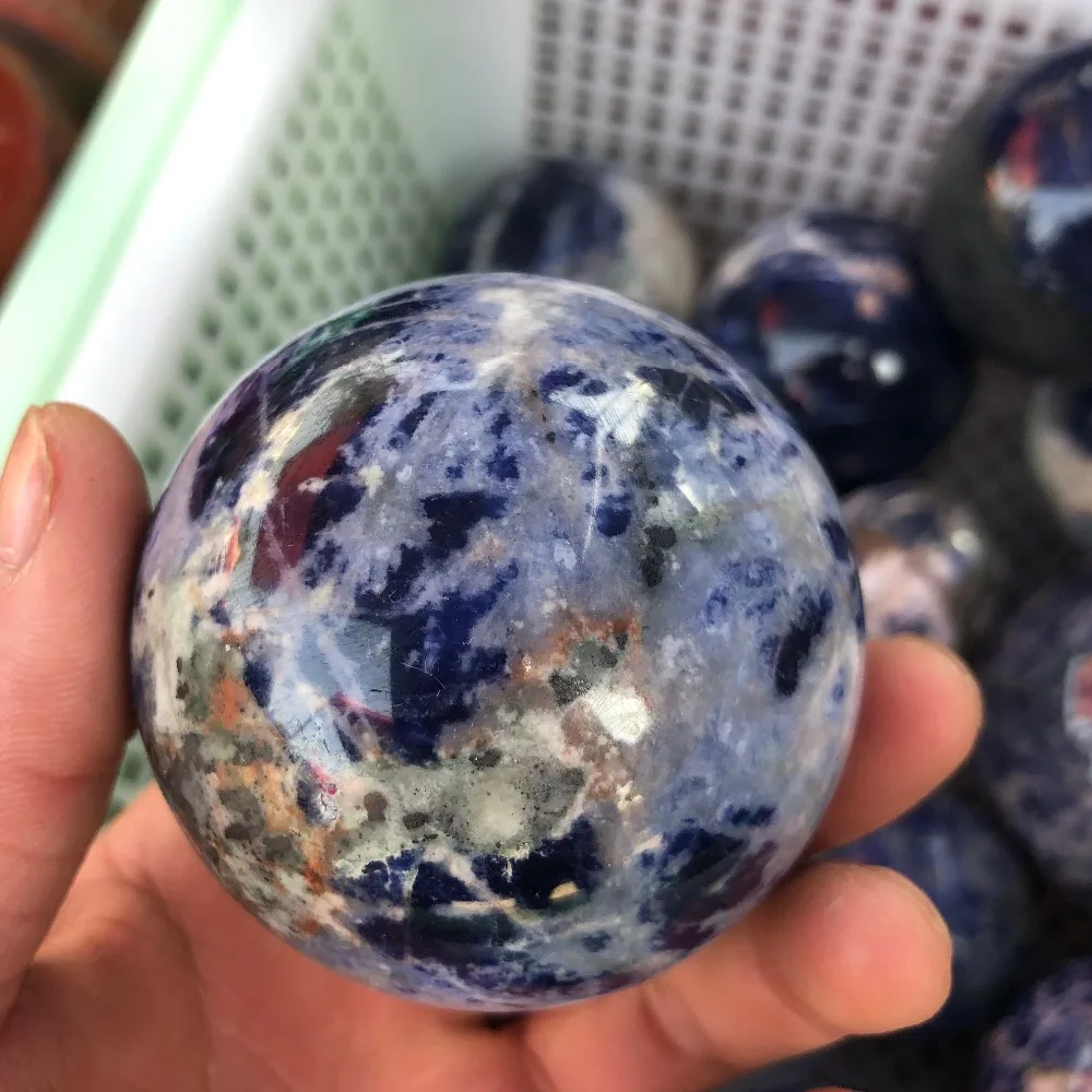 1pcs na Naravno modrem bluestone kristalno kroglo quartz crystal ball zdravljenje