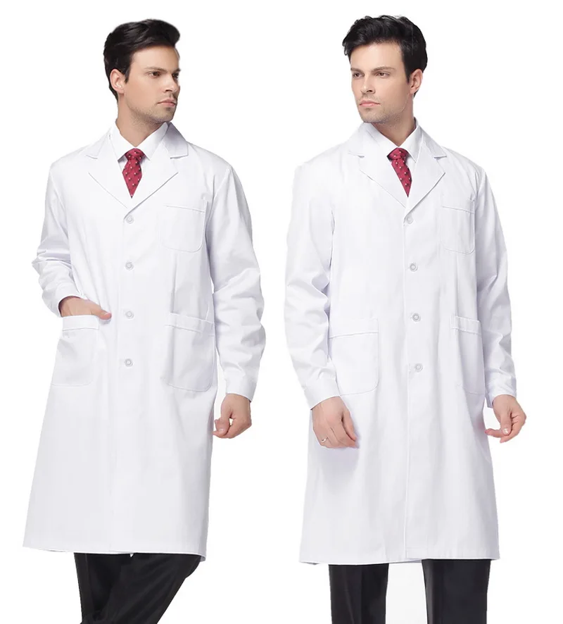 Nova moda bombaž dihanje zdravstvene nege bo ustrezala piling unisex bela velikosti oblačil nego obleko dolgo sleeved eksperimentalni jakna