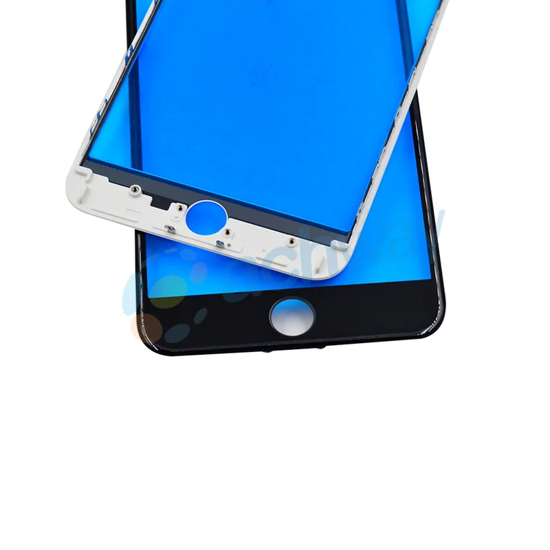 NOVA Bela Sprednji Zunanji Steklo Objektiv nadomestni del za iphone 7/7plus z Okvirjem Vrhu LCD na Dotik in orodja sprednji plošči