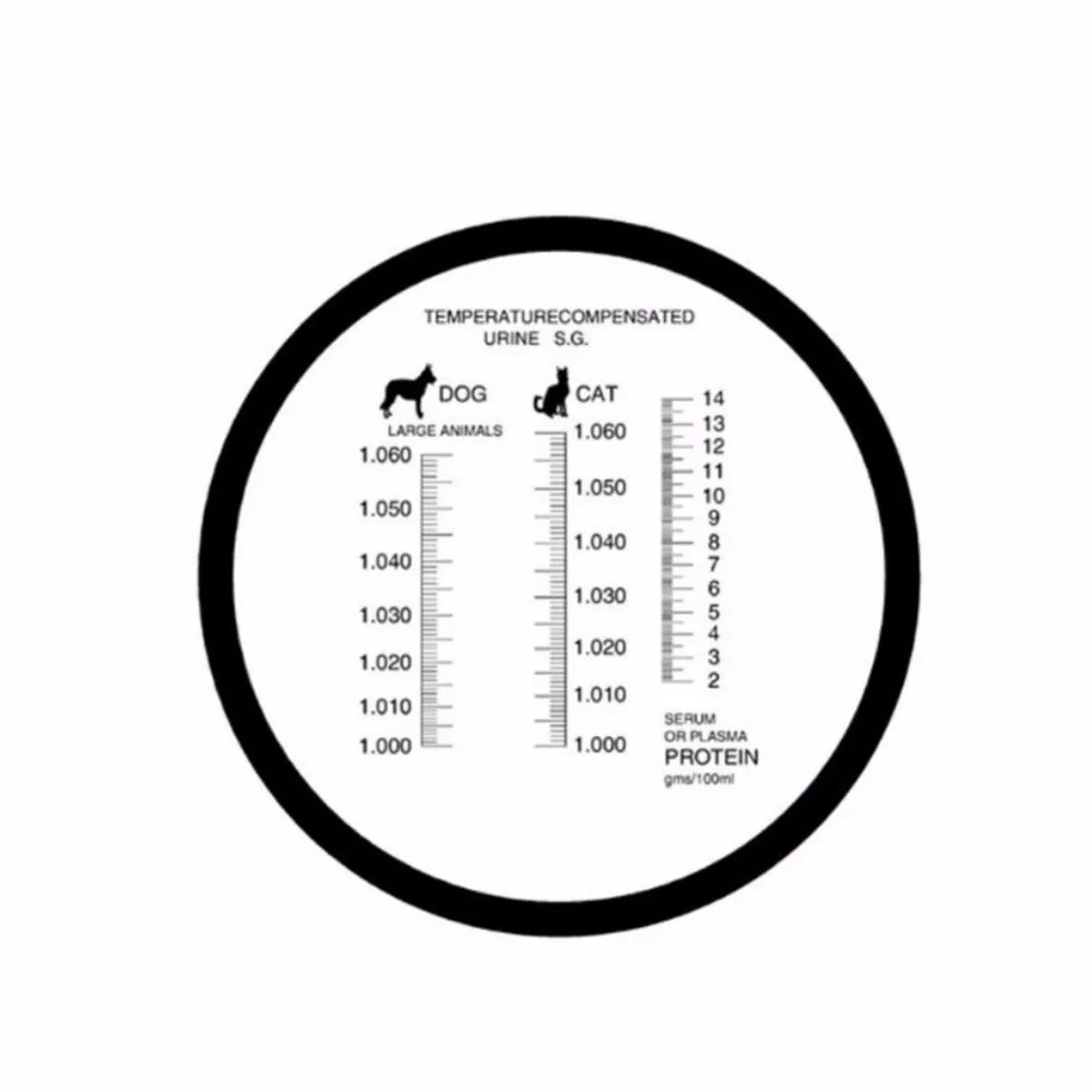 Ročni Hišnih Mačk Pes Specifično Težo Urina Refraktometer Veterinarski 2-14 G / Dl Refraktometer Pet Medicinske Orodje ZGRC-300ATC