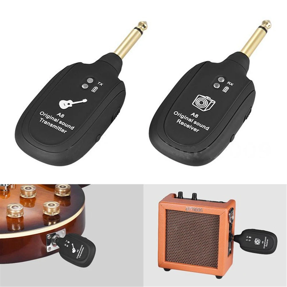 UHF Electroacoustic Glasbila 6,35 mm Kitaro, Bas Brezžični Sistem Bluetooth za Dolge razdalje Brez Odlašanja Oddajnik Sprejemnik