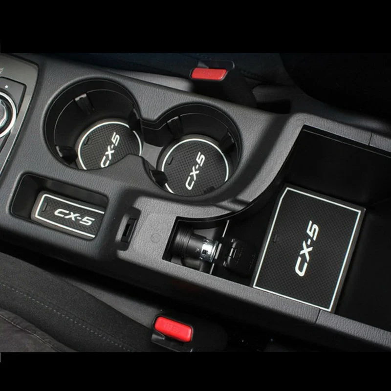 Za NOVA Mazda CX-5 CX5 2016 avto Non-Slip Notranje zadeve pokal blazine Vrata Mat zajema Pokal Mat nalepke 18pcs na set