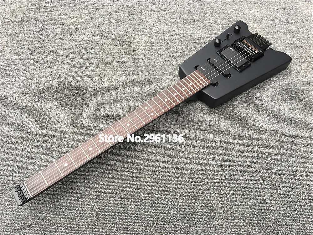 2020 Visoke kakovosti brez glave električna kitara 30inch Potovanja prenosni 24 Prečke mahagoni telo Kratek kitara brezplačna dostava