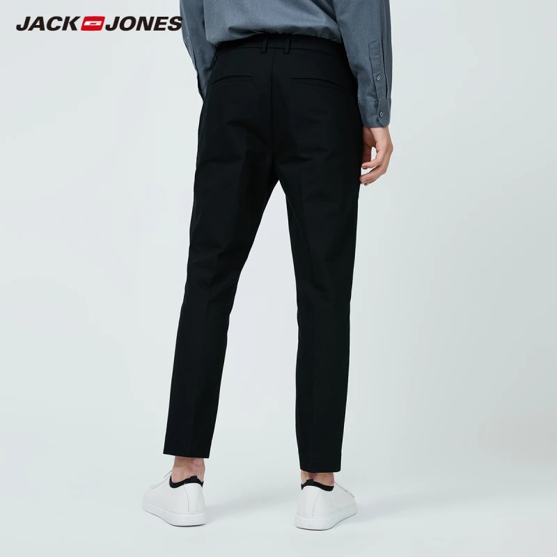 JackJones Poslovni Moški Priložnostne Hlače Udobno Bombaž Koničastimi Rastlinske Moške Hlače|219414509