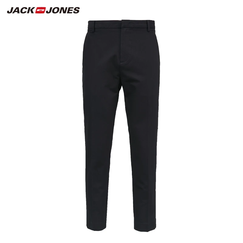 JackJones Poslovni Moški Priložnostne Hlače Udobno Bombaž Koničastimi Rastlinske Moške Hlače|219414509