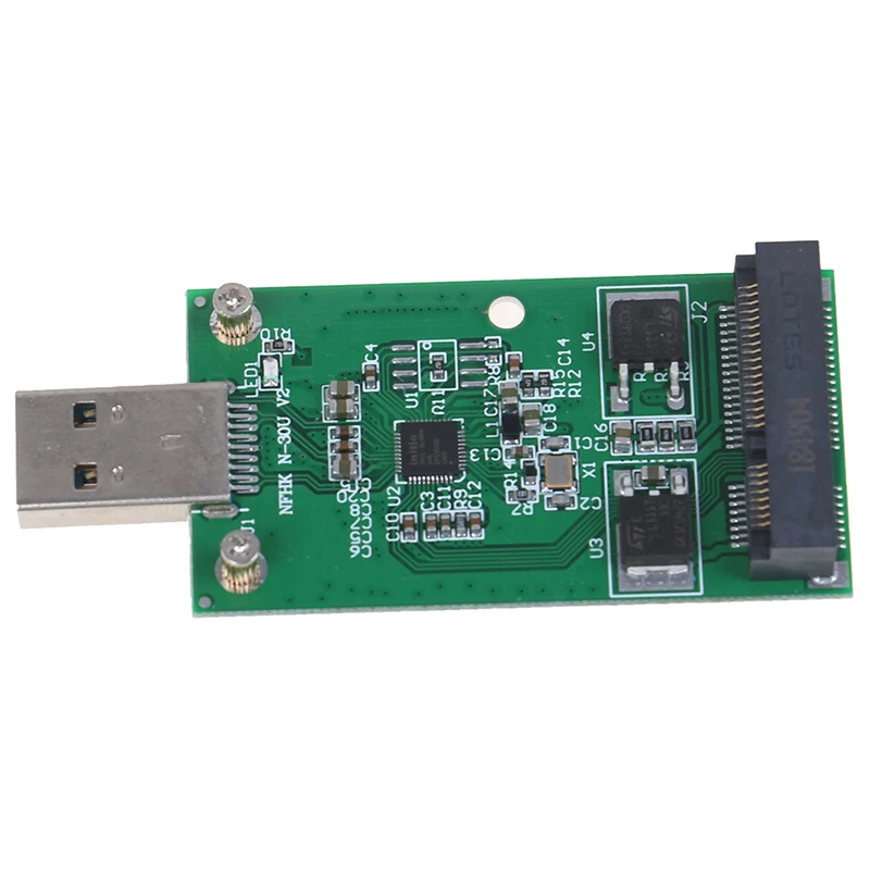 Nov Izdelek Mini USB 3.0, Da PCIE mSATA Zunanje SSD PCB Pretvornik vmesniško Kartico
