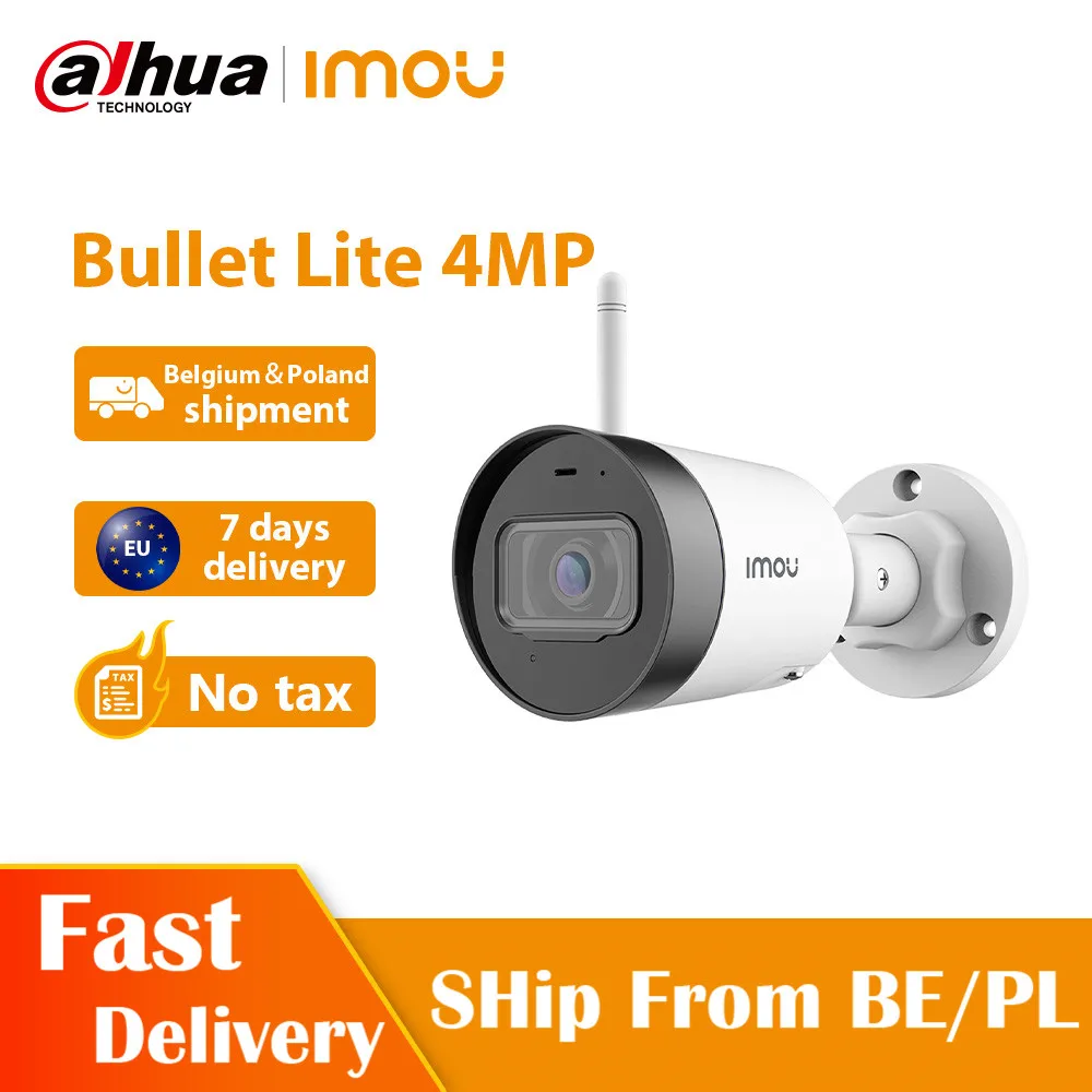 Dahua imou kamera Bullet Bullet Lite 4MP Vgrajen Mikrofon Alarm Obvestilo 30 M Night Vision Wifi IP Kamera